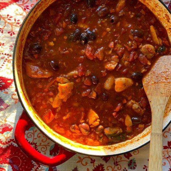 Dutch Oven Chicken Cacciatore