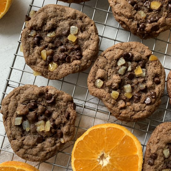 Chocolate Fudge & Orange Cookies