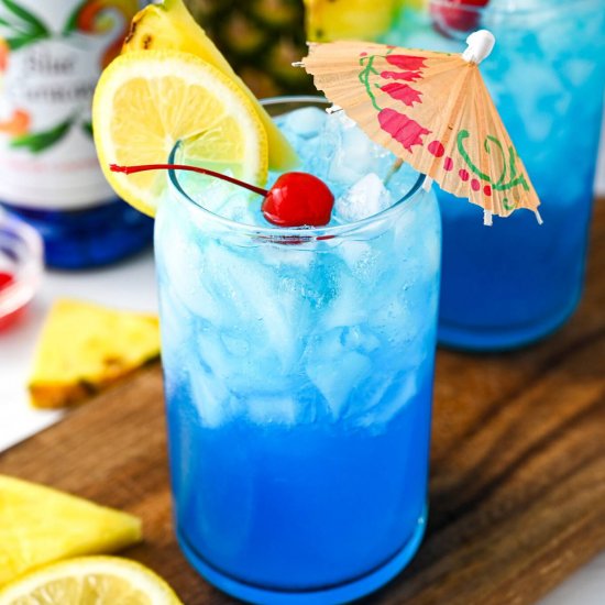 Blue Lagoon Mocktail