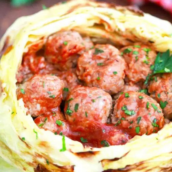 Meatball Stuffed Cabbage