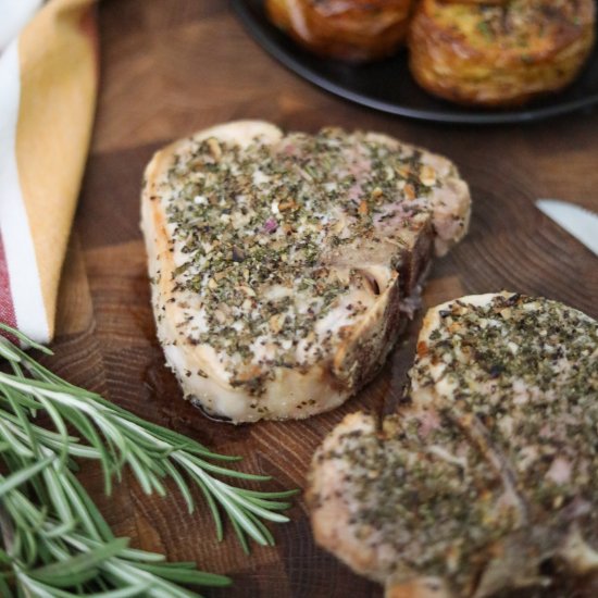 Garlic And Rosemary Pork Chops