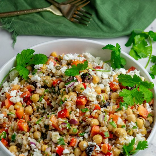 Chickpea Feta Salad