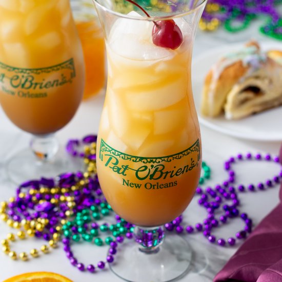 Mardi Gras Hurricane Cocktail