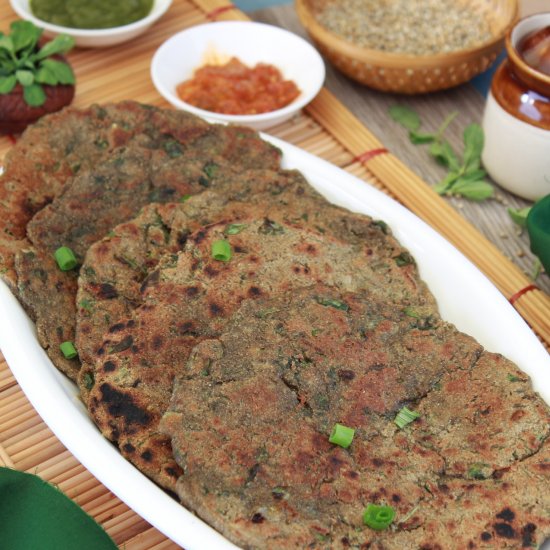 Millet Flatbread with Fresh Herbs