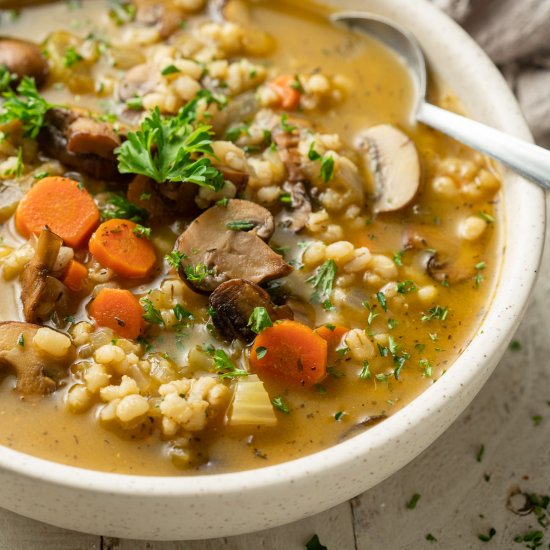 Mushroom Barley Soup