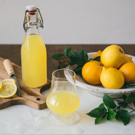 Homemade Limoncello