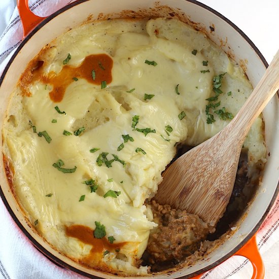 Brazilian Dutch Oven Shepherd’s Pie