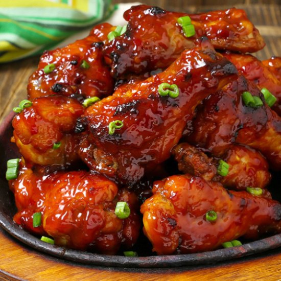 Crock Pot Sweet and Spicy BBQ Wings