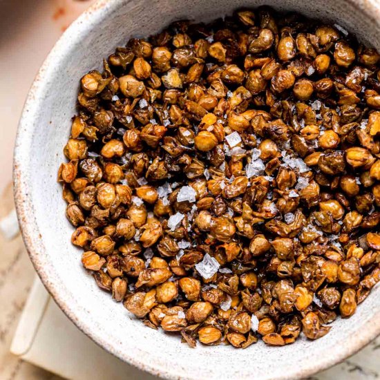 Crispy Oven Roasted Lentils