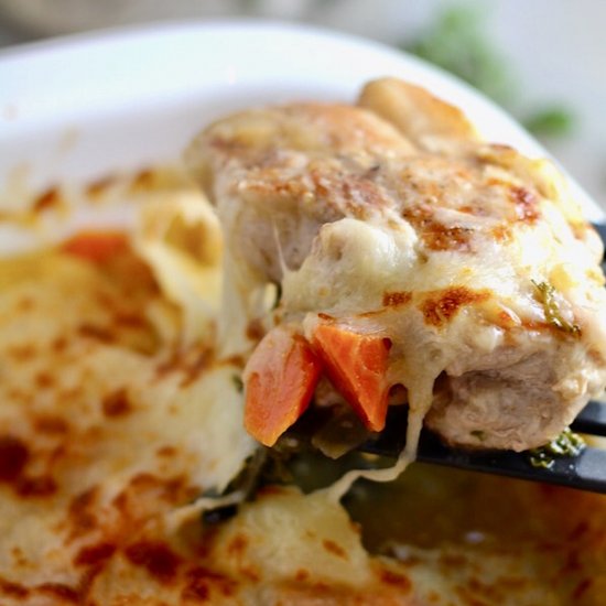 Smothered Pork Chops and Vegetables