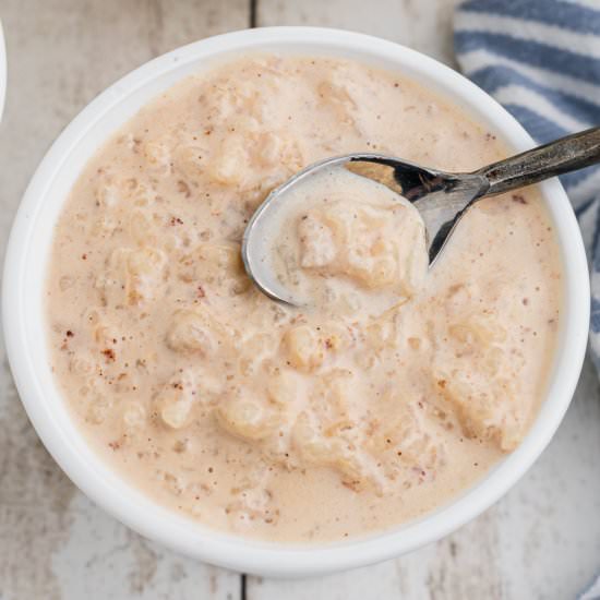 Rice Pudding With Evaporated Milk