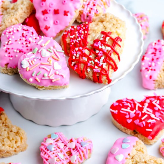 Heart Shaped Rice Krispie Treats