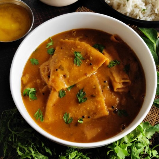 Indian Lentil Pasta – Dal Dhokli