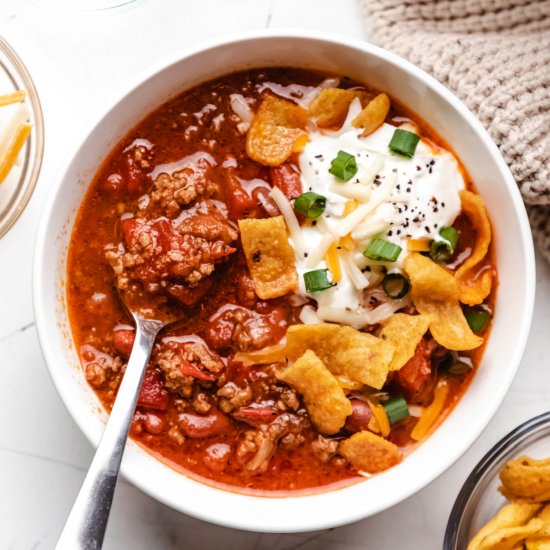 Easy Instant Pot Beef Chili