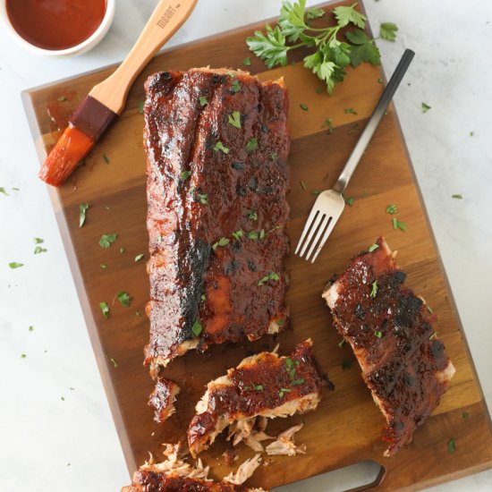 Coffee Glazed Pork Ribs