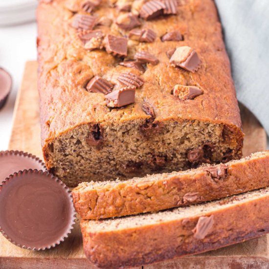 Reese’s Peanut Butter Banana Bread