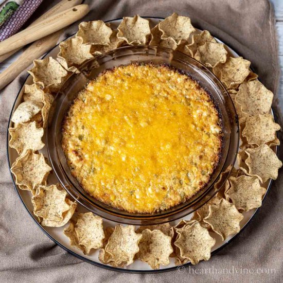 Hot Corn Dip with Cream Cheese