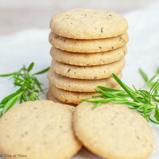 Paleo Rosemary Shortbread