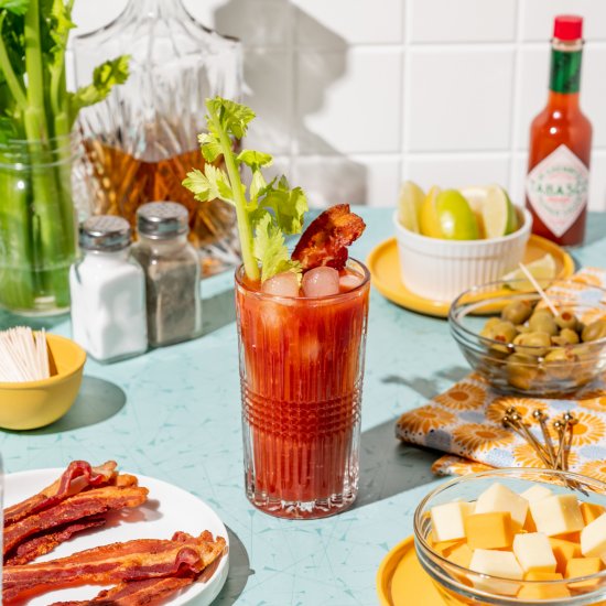 DIY Bloody Mary with Bacon