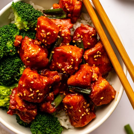 Saucy Gochujang Tofu