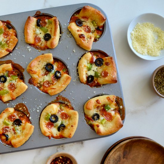 Easy Muffin Pan Pizza Cups