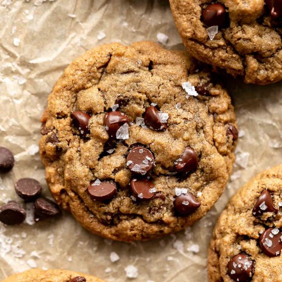 Oat Flour Chocolate Chip Cookies