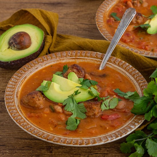 Spicy Pinto Bean Soup