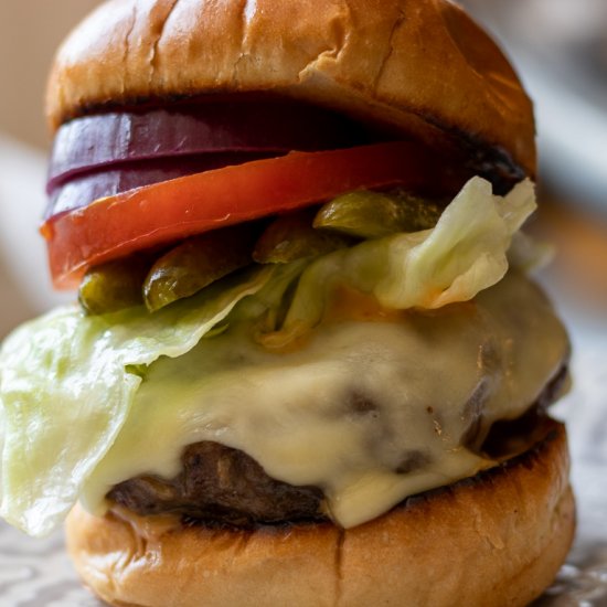 Air Fryer Hamburgers