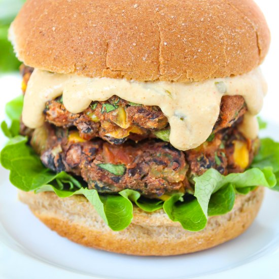 Southwest Black Bean Burger