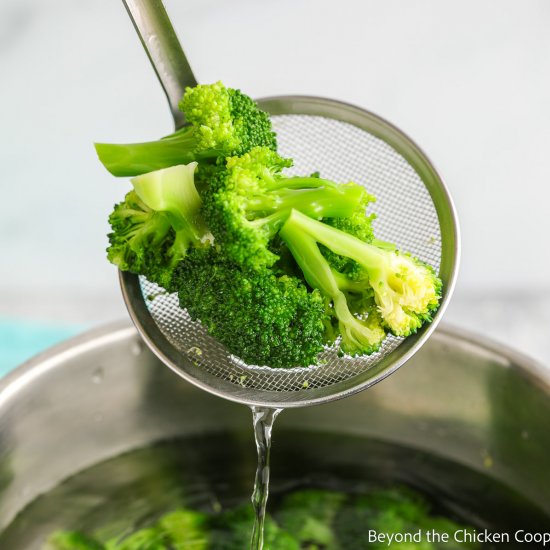 Blanching Broccoli