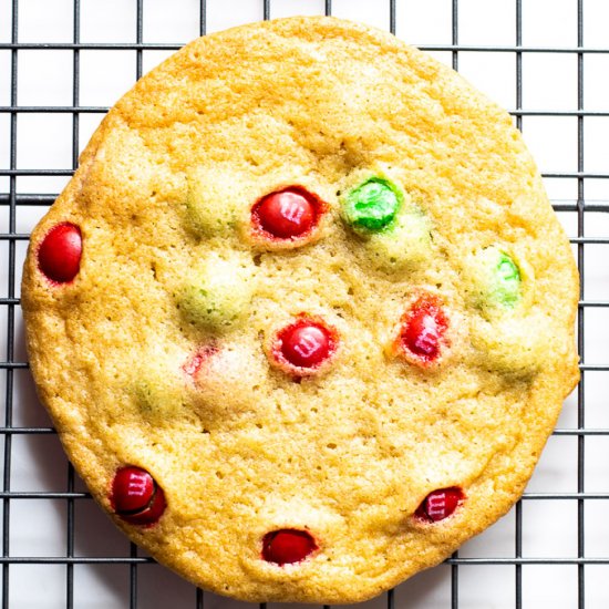 Christmas M&M Cookies