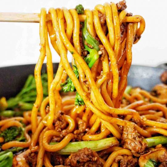 Beef Udon Noodles