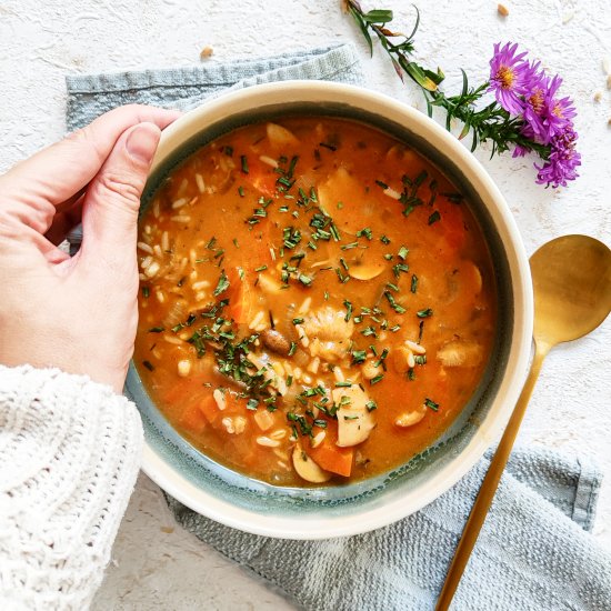 Mushroom Soup with Paprika