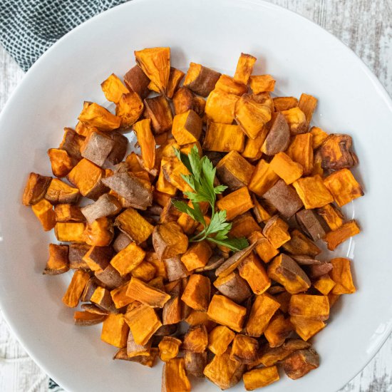 Cubed Sweet Potatoes in Air Fryer