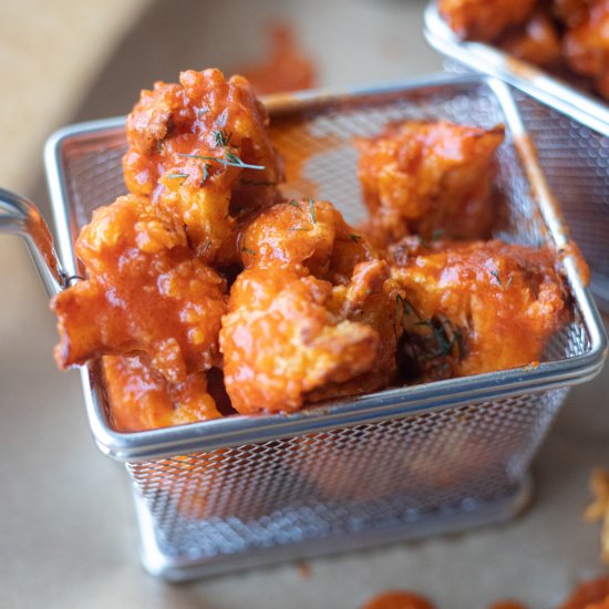 Air Fryer Buffalo Cauliflower