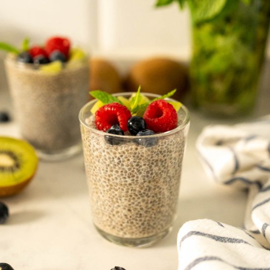 3-Ingredient Oat Milk Chia Pudding