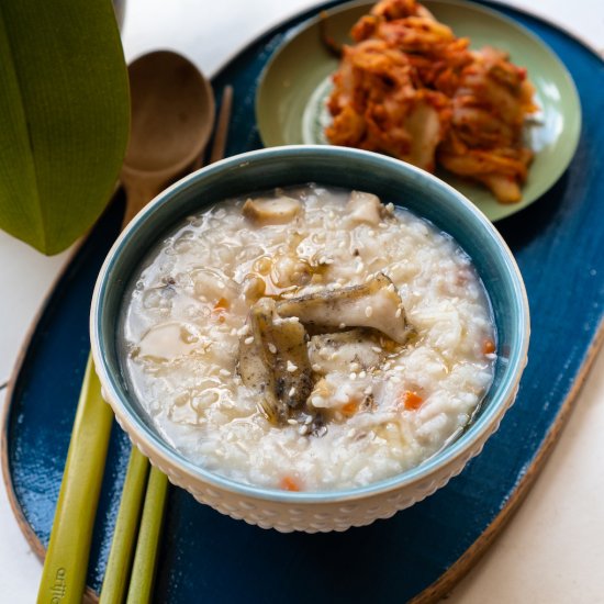 Korean Abalone Porridge-Jeonbokjuk