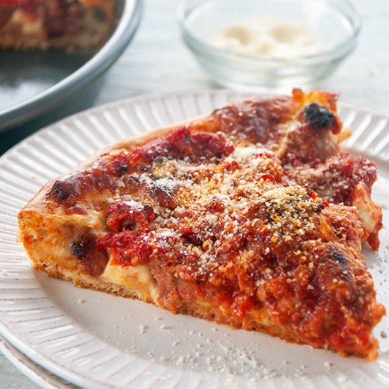 Authentic Chicago Deep Dish Pizza