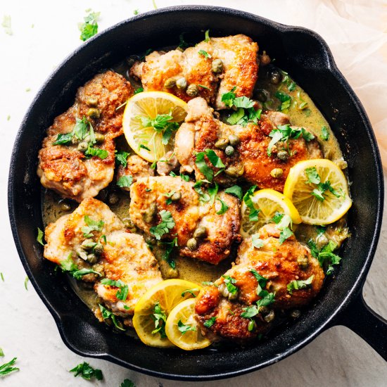 Chicken Thigh Piccata