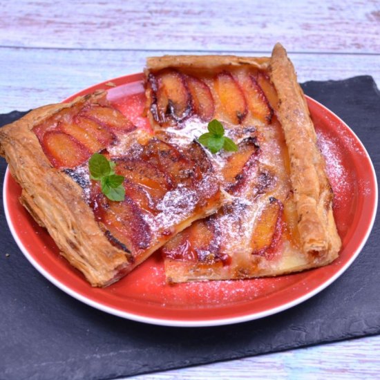 Puff Pastry Plum Tart