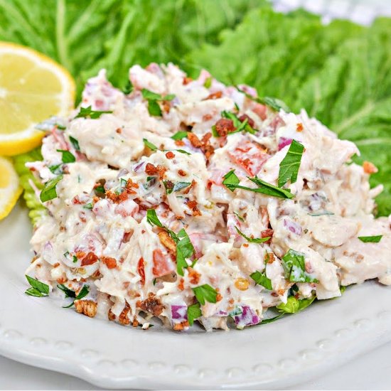 Low Carb Bacon Ranch Chicken Salad