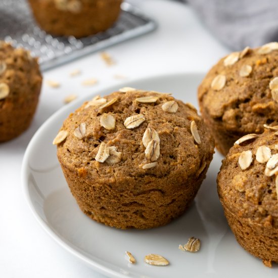 Oatmeal Sweet Potato Muffins