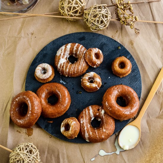 ALMOND CHAI SPICE DONUTS