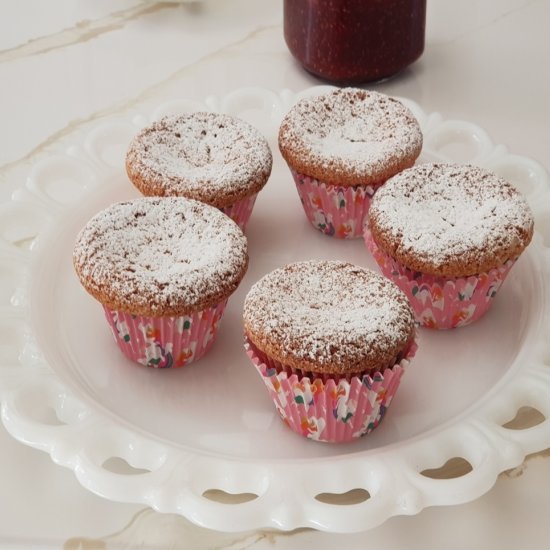 Muffins with Jam Filling