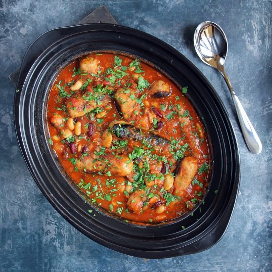 Sausage Casserole with Beans