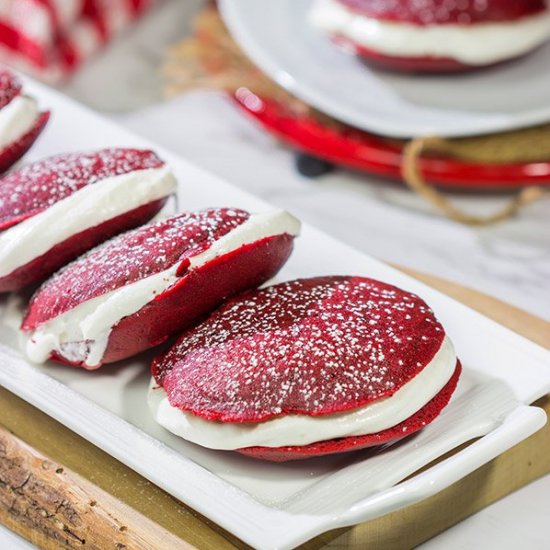 Red Velvet Whoopie Pies