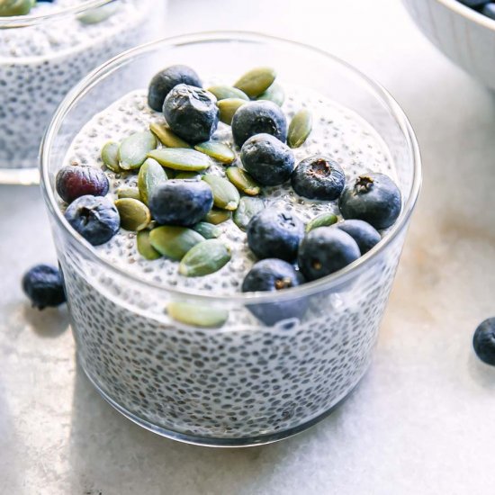 Blueberry Chia Seed Pudding