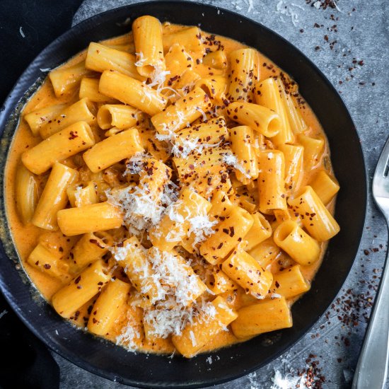 Gochujang Pasta with Vodka & Cream