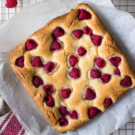 White Chocolate Raspberry Bars