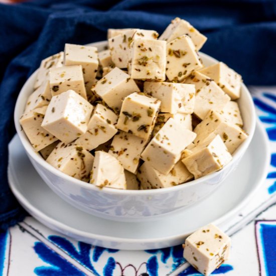 4 Ingredient Vegan Tofu Feta